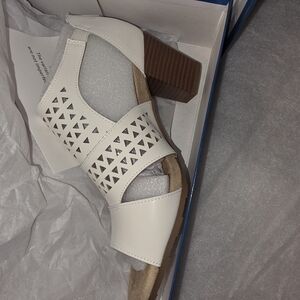 Chic White Cutout Heels